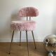 Pelfran rose moumoute chair