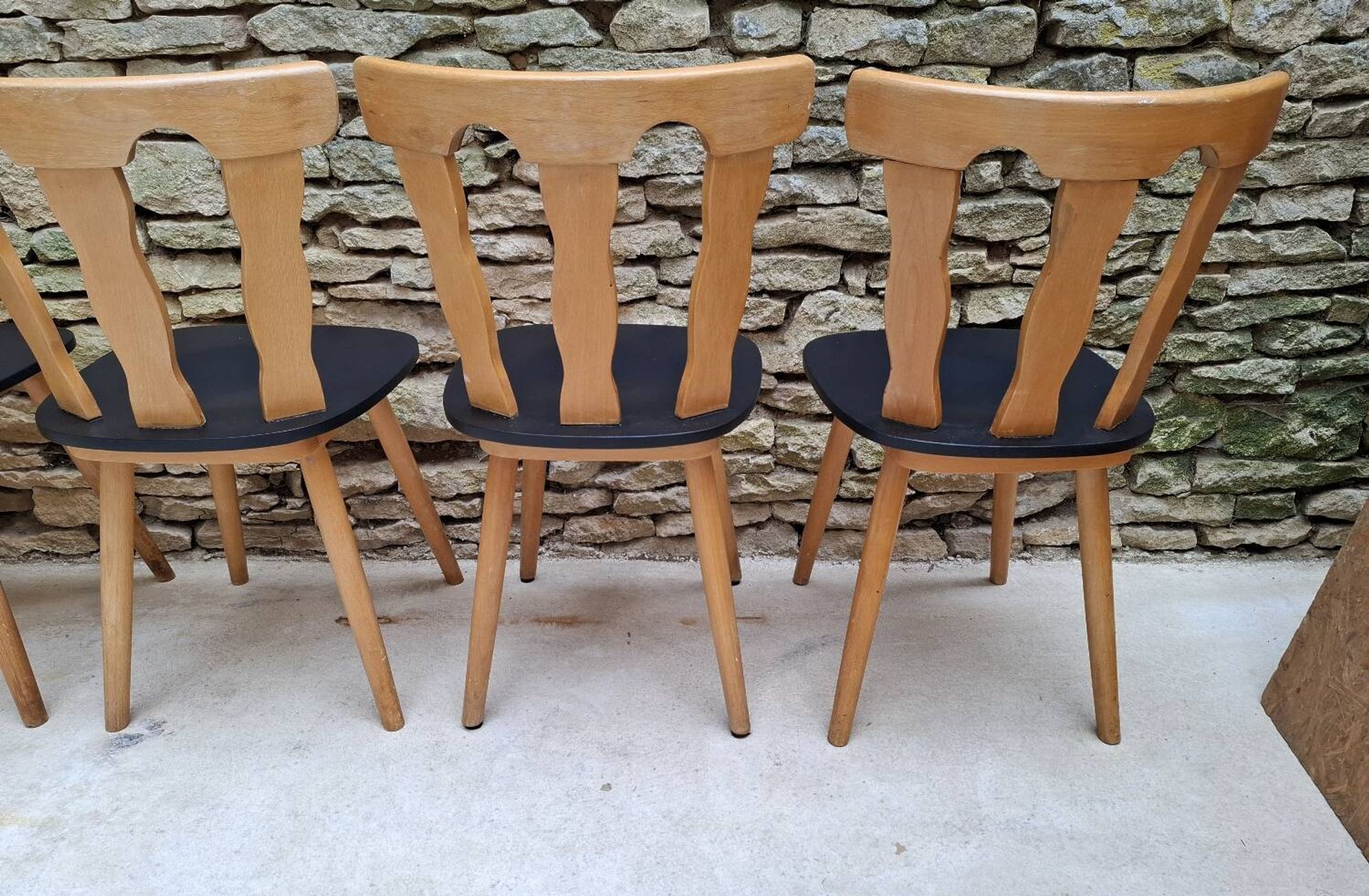 Set of 12 bistro chairs