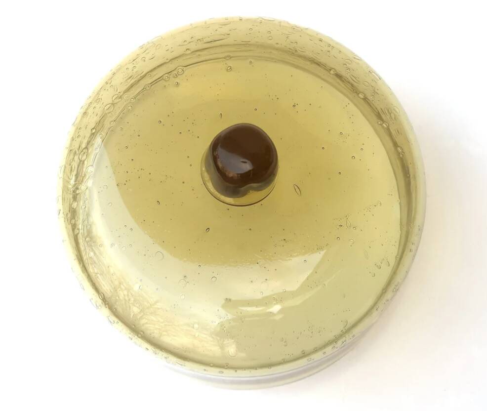 Cheese bell in Biot bubble glass, 1970s
