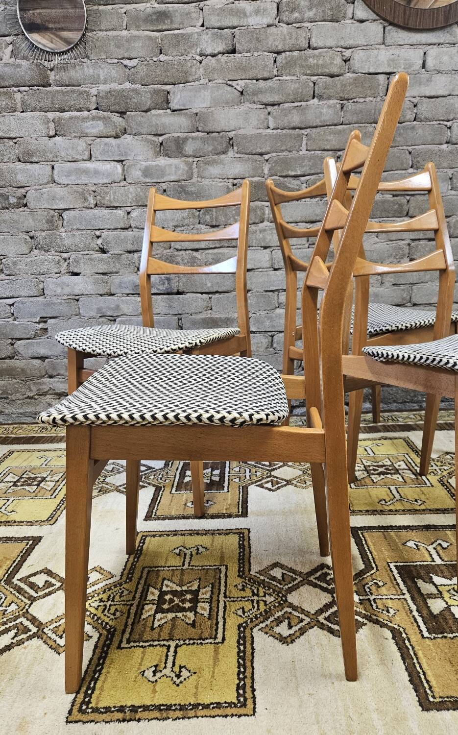 Set de 4 chaises scandinaves par Bähre Mignon Möbel 1960