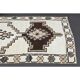 1970s Vintage Turkish Hand-Knotted Wool Cotton White Runner Rug  115x342