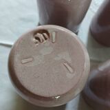 8 signed enamelled ceramic mugs
