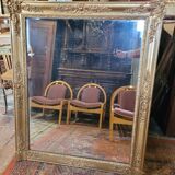 Golden mirror xixth period restoration 132×110cms