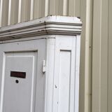 fire post cabinet of the old French bank in oak