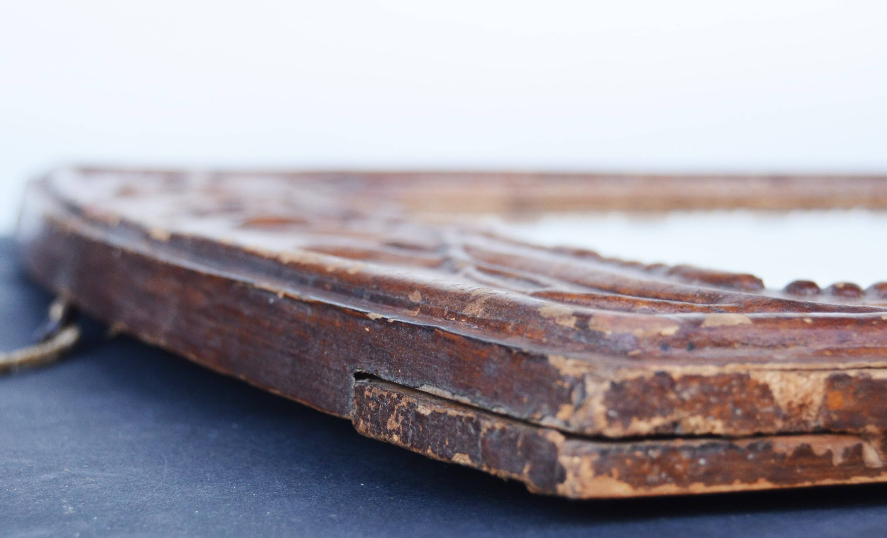 Papier Mache French Art Nouveau Framed Mirror circa 1900