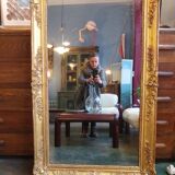 Golden mirror 144x90cm