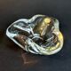 Val Saint Lambert Blown Crystal Ashtray / Pocket Tray (Vintage)