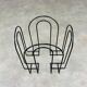 Postmodern magazine rack 80s black metal vintage memphis