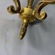 Pair of vintage gold wall sconces – Louis XVI style – 2 arms of
