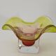 Art bowl by designer Joseph Hospodka in Bohemian crystal.