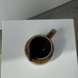 Small two-tone white and brown pitcher Made in China
