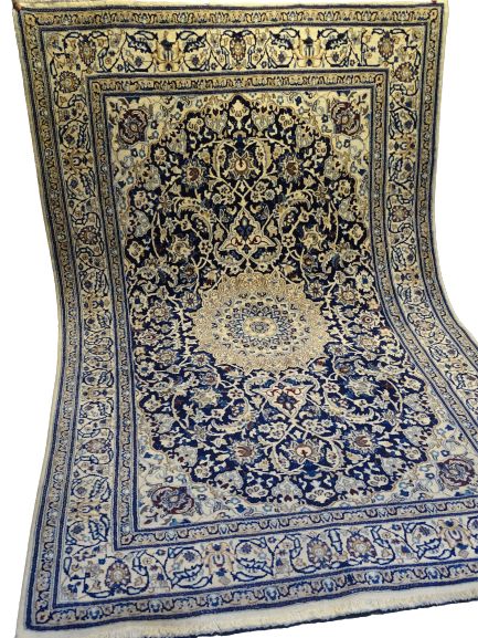 Naïn laine persian carpet - silk circa 1980