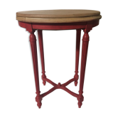 Red side table