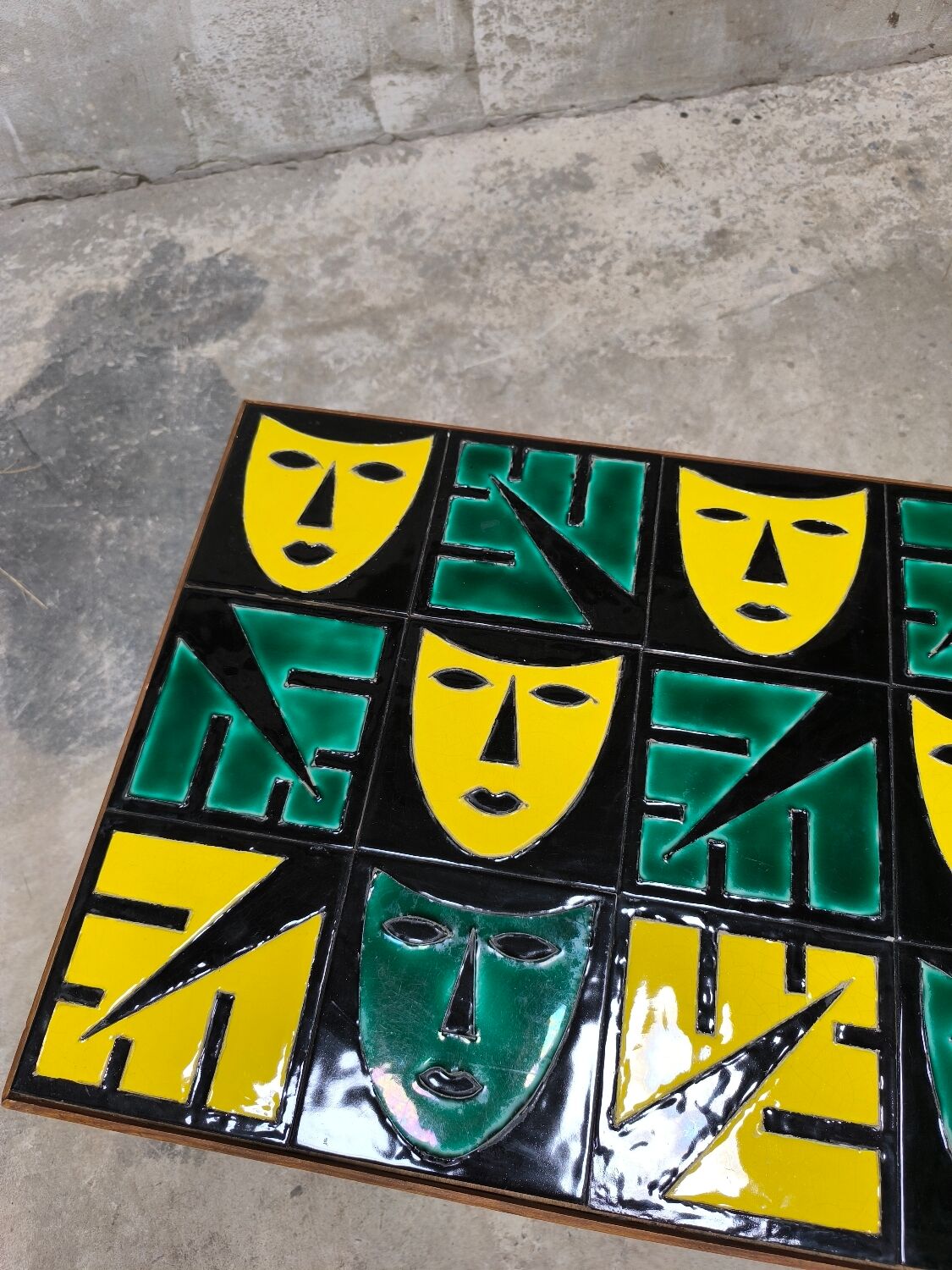 Vintage ceramic coffee table