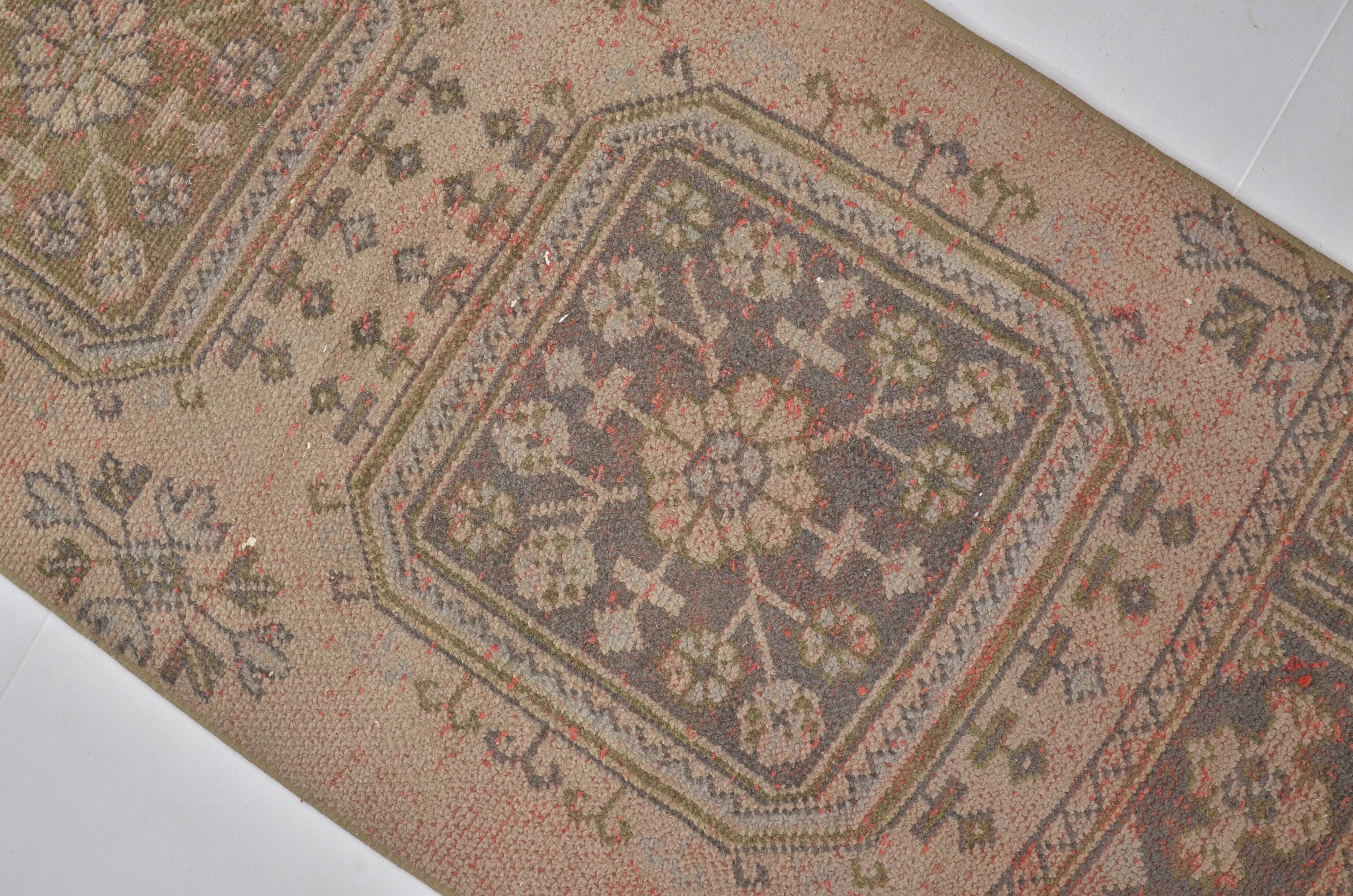 Oushak handmade vintage runner rug sku c112