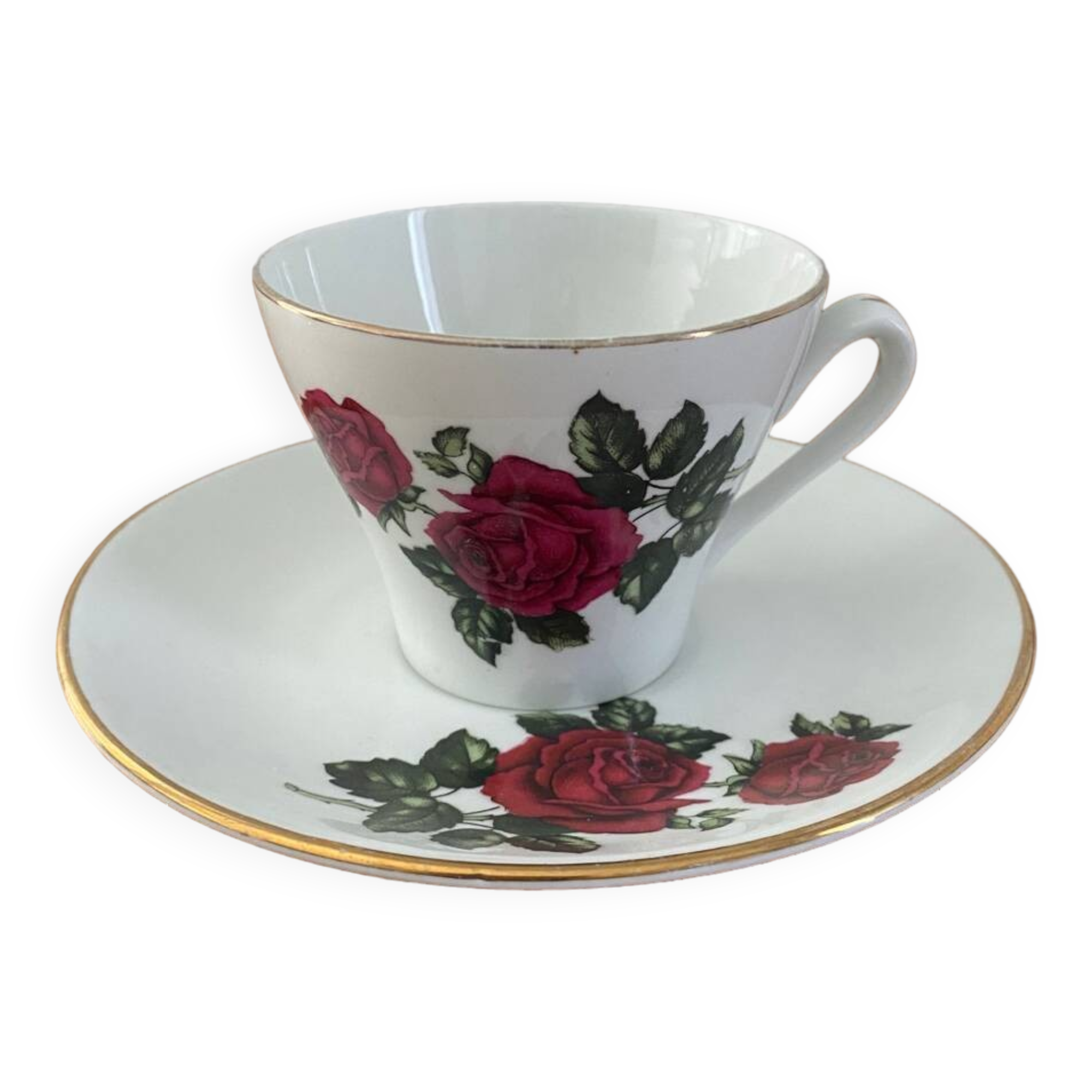FRANCE porcelain cup and saucer