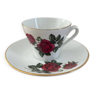 FRANCE porcelain cup and saucer