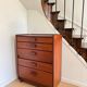 Commode haute 5 tiroirs en teck années 60