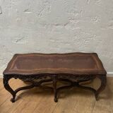 Cane crisscross bench seat