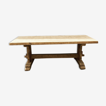 "Monastery" or farm table in solid light oak