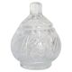 Vintage sugar bowl in crystal and clear glass, Italy, 1960s.