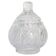Vintage sugar bowl in crystal and clear glass, Italy, 1960s.