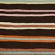 Tapis Kilim à rayures marron et beige