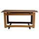 Mid-century Italian solid wood two-tone bench, 1950s, Italy