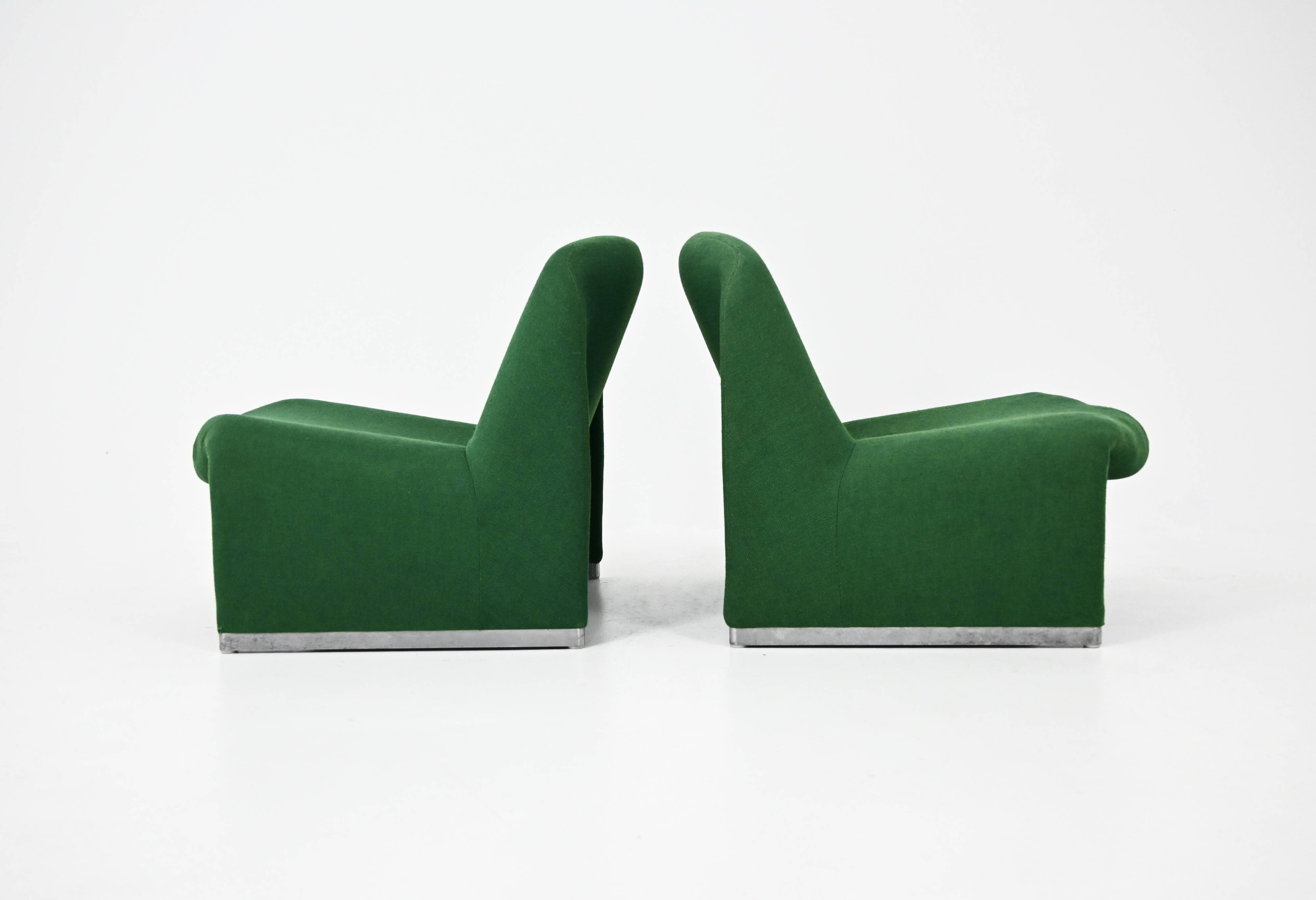 Set de 2 Fauteuils Alky par Giancarlo Piretti pour Anonima Castelli,1970s