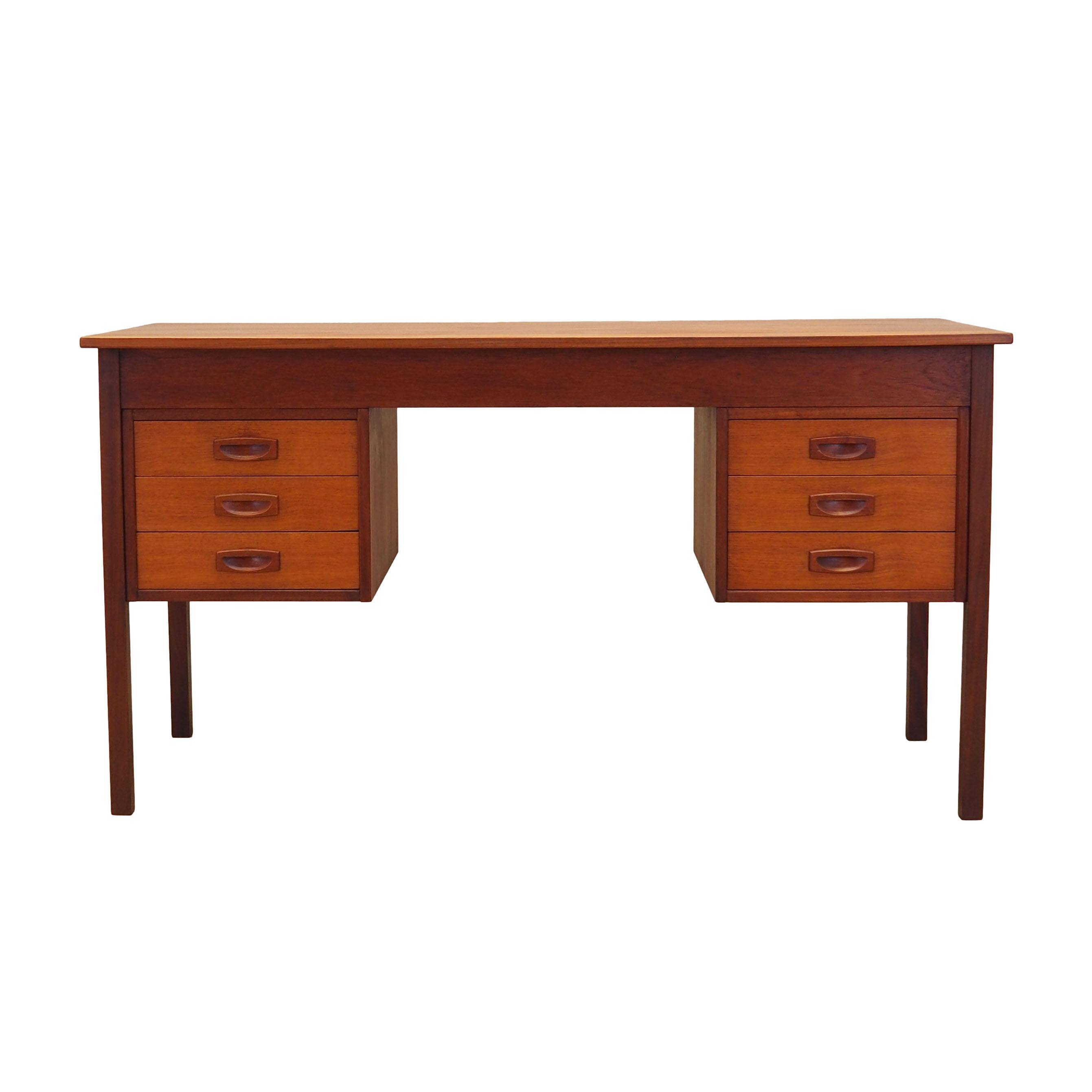 Teak desk, Danish design, 1970s, production: Denmark