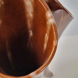 Pair of vases with 3 vintage horns 1960