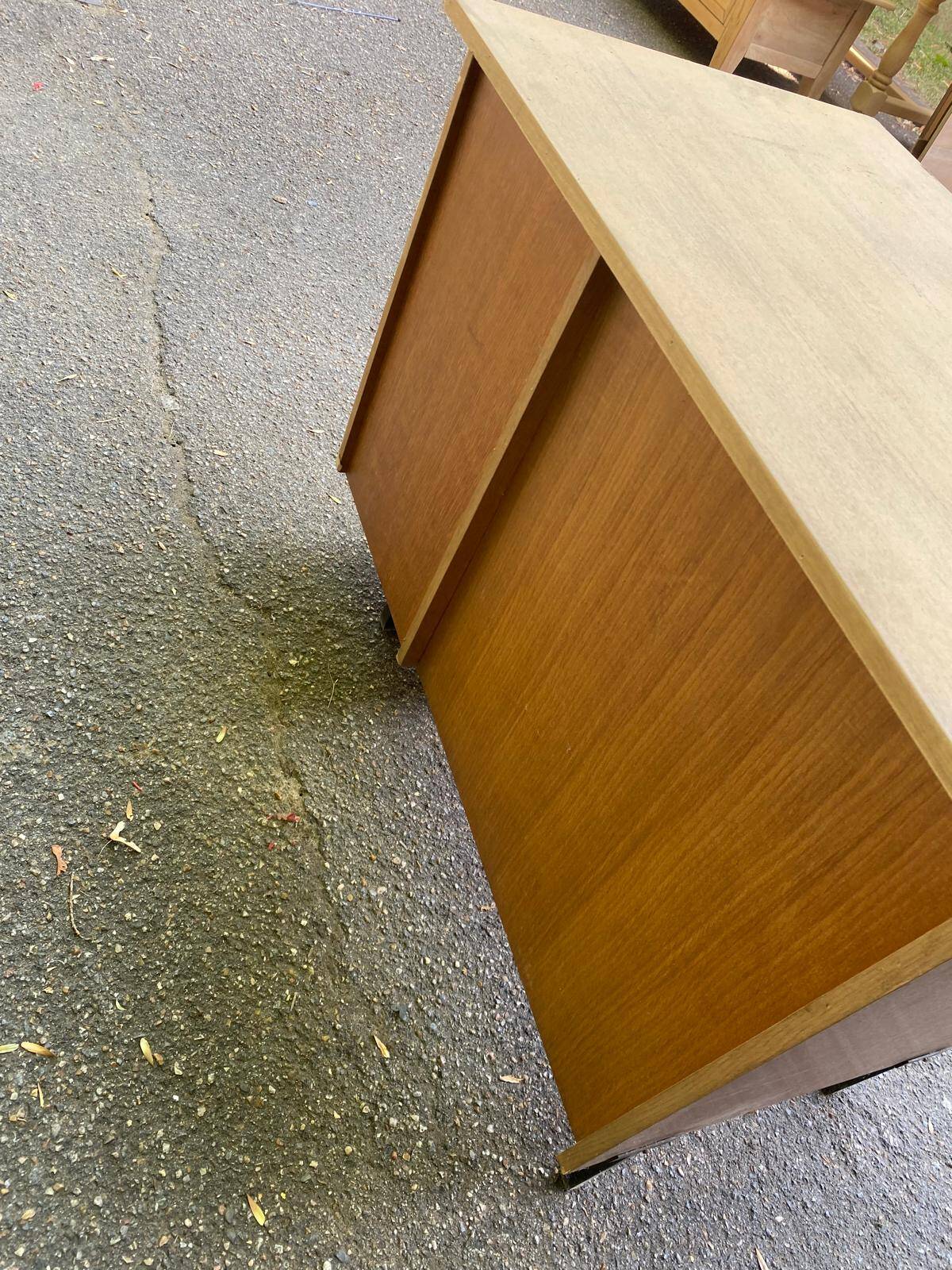 Bureau scandinave vintage en bois des années 70