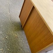 Vintage Scandinavian wooden desk from the 1970s.