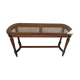 Piano bench in caning