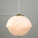 Italian Space Age Pendant in Brass and Plexiglass, 1970s