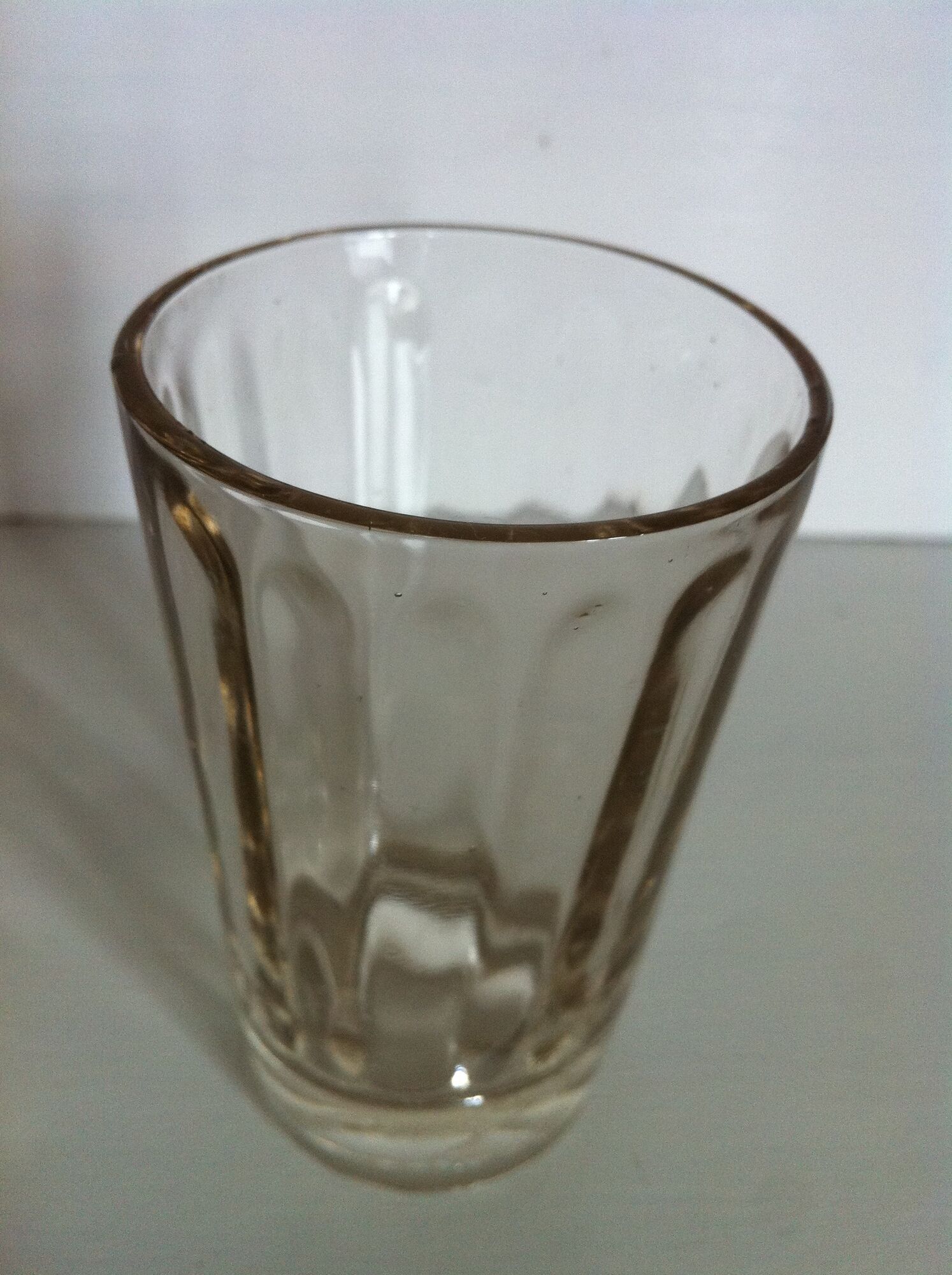 Set of 12 glasses of art deco bistro