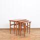 Mid-Century Danish Teak Nesting Tables, Set of 3