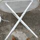 Garden furniture 4 places wrought iron old vintage xxeme