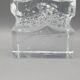 Moulded glass soliflore vase - Ingrid Glashette - 1970s