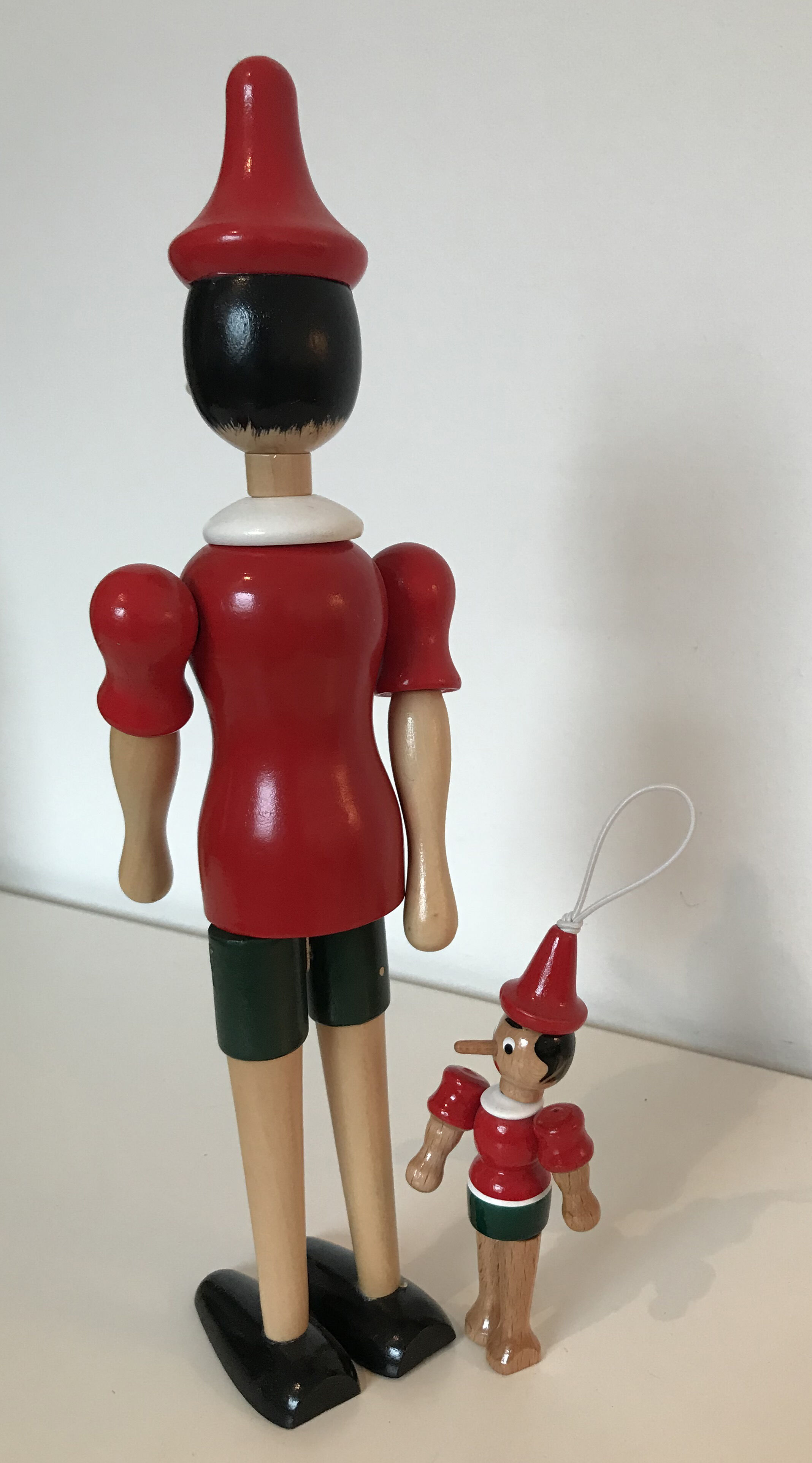 Wooden Pinocchio duo