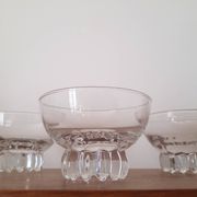 Set of 3 art deco glasses