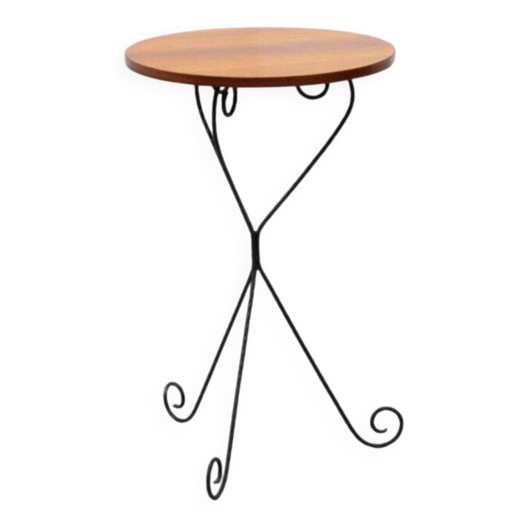French wrought iron side table 1960s