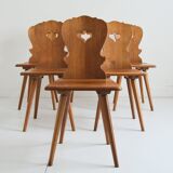 6 Swedish Brutalist chairs, 1960
