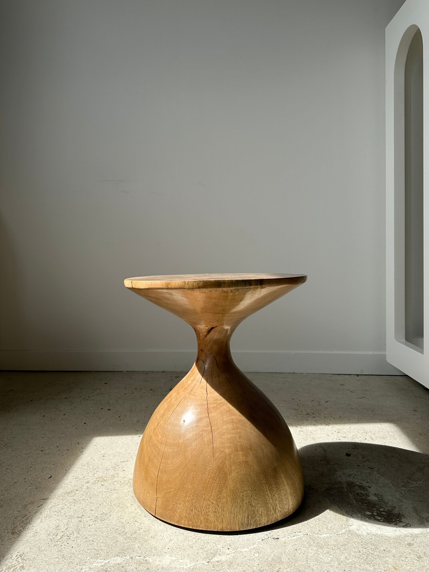 Solid wood sofa end