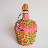 Multicolored scoubidou bottle