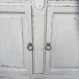 Old low sideboard in solid wood