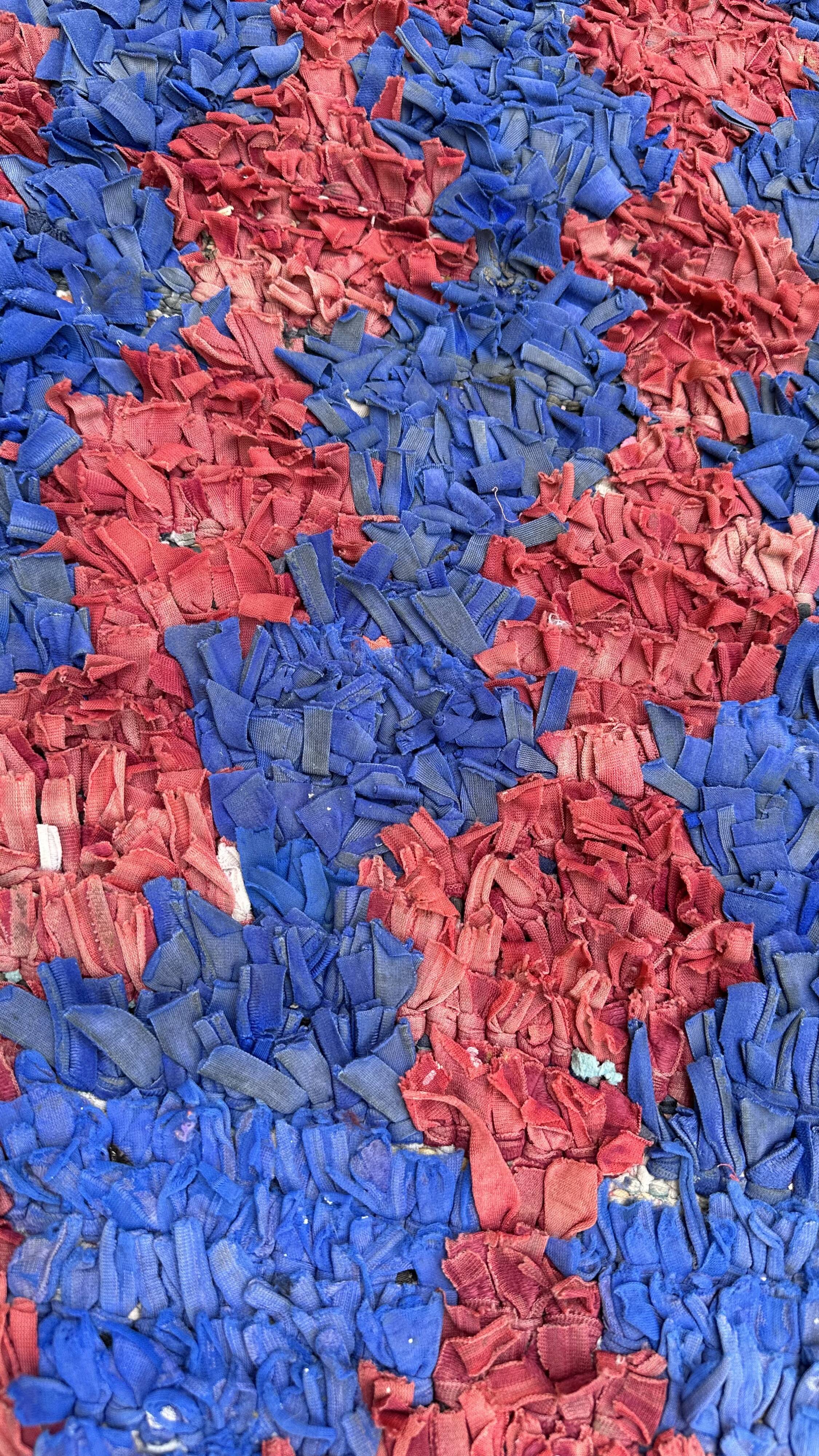 Colorful Boucherouite Moroccan rug - 98 x 230 cm