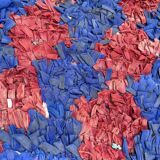 Colorful Boucherouite Moroccan rug - 98 x 230 cm