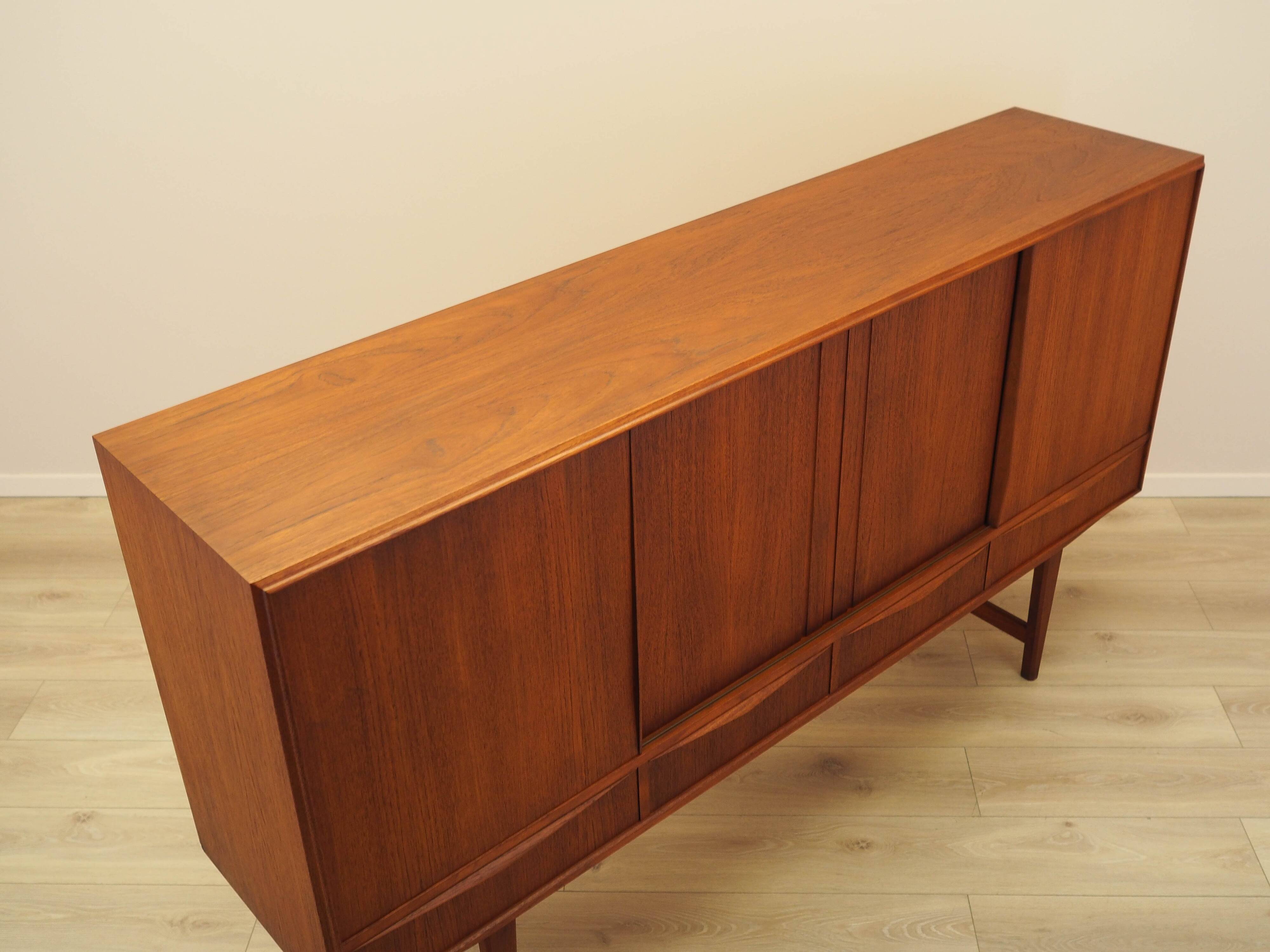 Teak highboard, Danish design, 1960s, designer: E.W. Bach