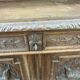 Henri II two-body buffet carved from solid wood